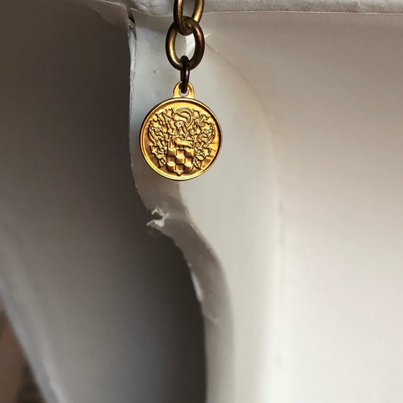 REDUCED Vincent Camuto Tigers Eye Gemstones Fancy Cut Gold Chain Necklace - Picture 6 of 8